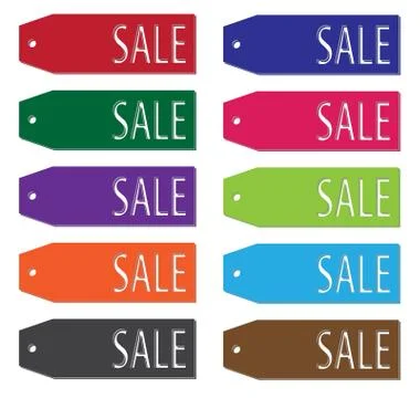 Vector Price label, tag. Winter sale. Eps 10. Stock Illustration