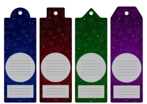 Vector Price label, tag. Winter sale. Eps 10. Stock Illustration