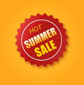 Vector price tag of summer collection. Ribbon sale banners isolated. Offers of Stock Illustration