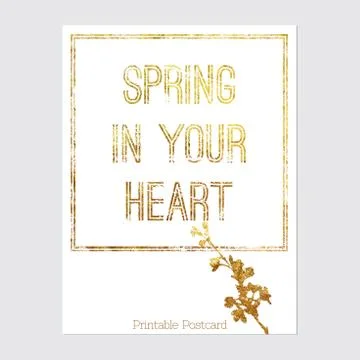 Vector printable postcard Stock Illustration