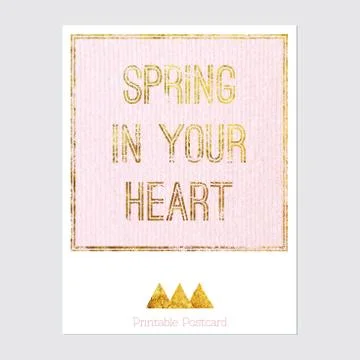 Vector printable postcard Stock Illustration