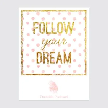 Vector printable postcard Stock Illustration