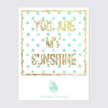 Vector printable postcard Stock Illustration