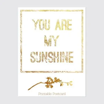 Vector printable postcard Stock Illustration