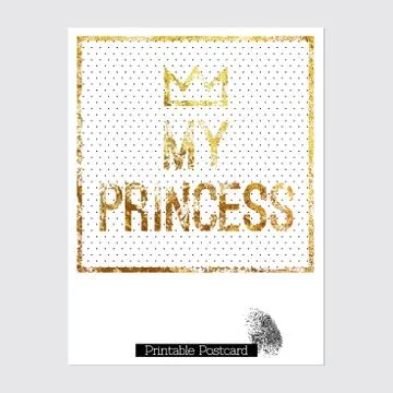 Vector printable postcard Stock Illustration