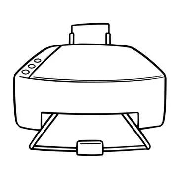 Vector of printer Illustrazione stock