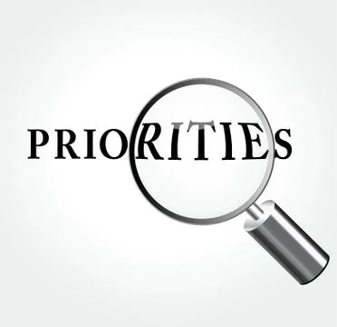 Vector priorities concept illustration Stock Illustration
