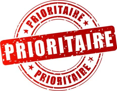 Vector priority stamp Stock Illustration