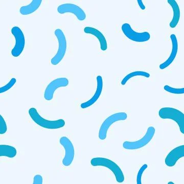 Vector probiotics bacteria concept seamless pattern 库存插图