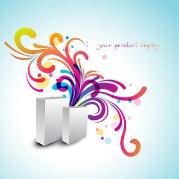 Vector product display Stock Illustration