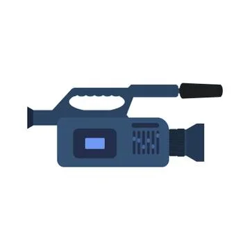 Vector professional video camera icon Illustrazione stock