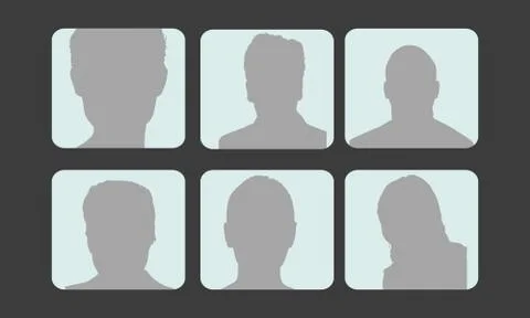 Vector profile avatars Stock Illustration