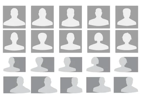 Vector profile avatars Stock Illustration