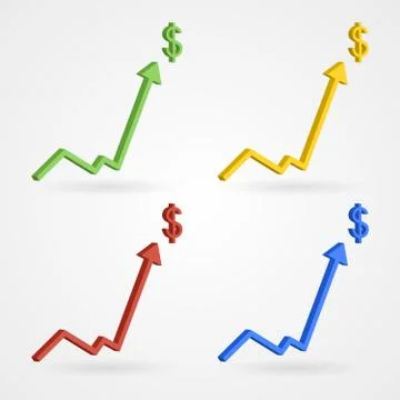 Vector profit diagrams Stock Illustration
