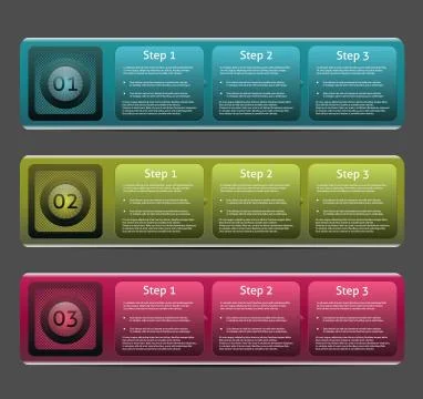 Vector Progress background / product choice or version. Stock-Illustration