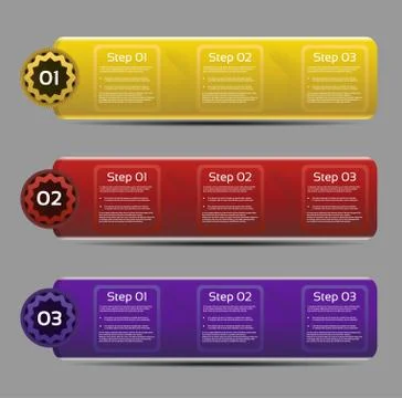 Vector Progress Background / Product Choice or Version Stock Illustration