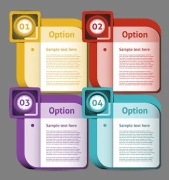 Vector Progress background / product choice or version. Stock Illustration