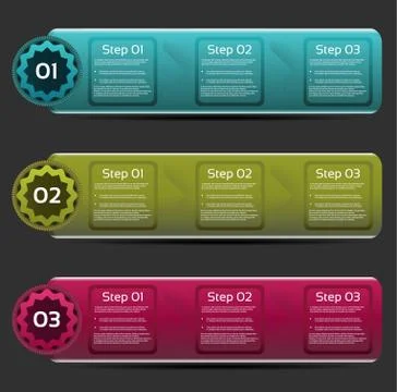 Vector Progress background / product choice or version. Stock Illustration