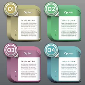 Vector Progress background / product choice or version. Stock Illustration