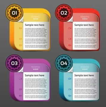 Vector Progress background / product choice or version. Stock Illustration