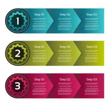 Vector Progress Background / Product Choice or Version Stock Illustration