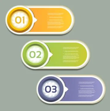 Vector Progress Background / Product choice or Version Stock Illustration