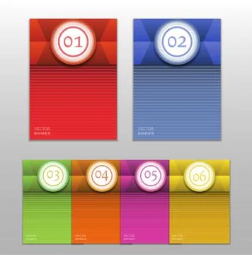 Vector Progress Background / Product choice or Version Stock Illustration