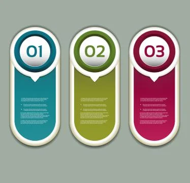 Vector Progress Background / Product choice or Version Stock Illustration