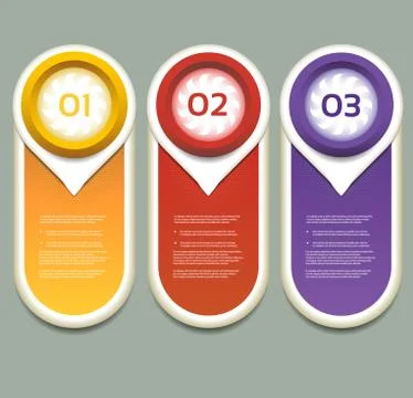 Vector Progress Background / Product choice or Version Stock Illustration