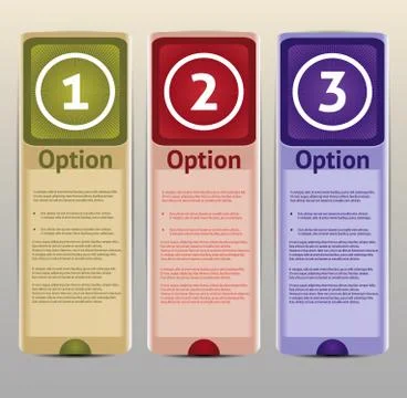 Vector Progress Background / Product choice or Version Stock Illustration