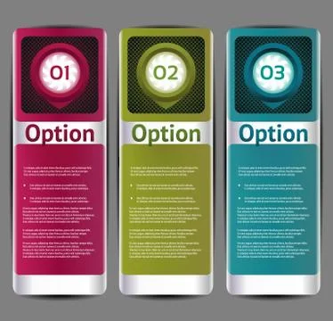 Vector Progress background / product choice or version. Stock Illustration