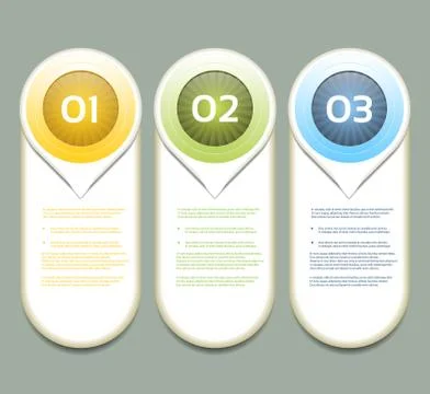 Vector Progress Background / Product choice or Version Stock Illustration