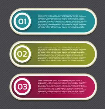 Vector Progress Background / Product Choice or Version Stock-Illustration