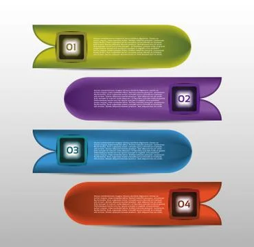 Vector Progress Background / Product Choice or Version Stock Illustration