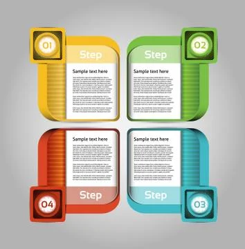 Vector Progress background / product choice or version. Stock Illustration