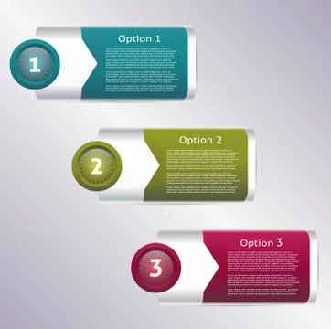 Vector Progress Background / Product Choice or Version. eps 10 Illustrazione stock