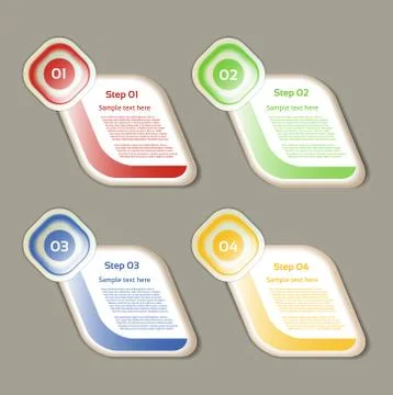 Vector Progress Background / Product Choice or Version. eps 10 Stock Illustration