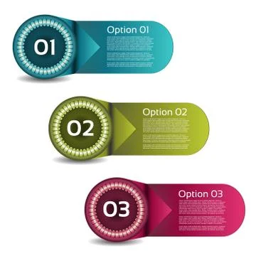 Vector Progress Background / Product Choice or Version Stock Illustration