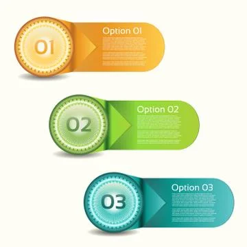 Vector Progress Background / Product Choice or Version Stock Illustration