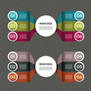 Vector Progress Background / Product Choice or Version. eps 10 Stock Illustration