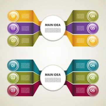 Vector Progress Background / Product Choice or Version. eps 10 Stock Illustration