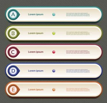 Vector Progress Background / Product Choice or Version Stock Illustration