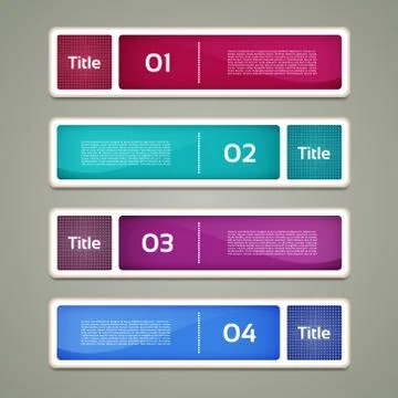 Vector Progress Background. Product Choice or Version. eps 10 Stock Illustration