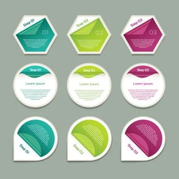 Vector Progress Background / Product Choice or Version. eps 10 Stock Illustration