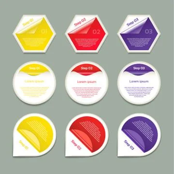 Vector Progress Background / Product Choice or Version. eps 10 Stock Illustration