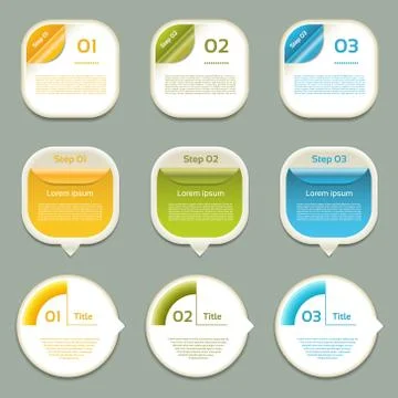 Vector Progress Background / Product Choice or Version. eps 10 Stock Illustration