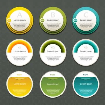 Vector Progress Background / Product Choice or Version. eps 10 Stock Illustration