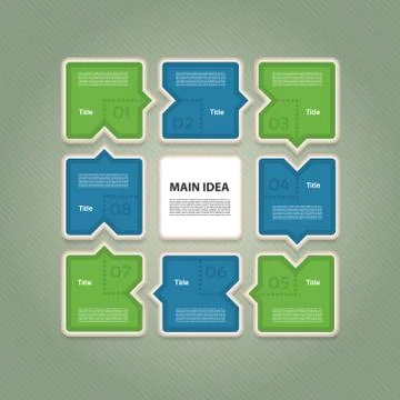 Vector Progress Background / Product choice or Version. eps 10 Illustrazione stock