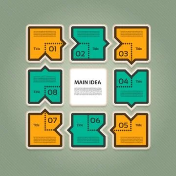 Vector Progress Background / Product choice or Version. eps 10 Stock Illustration