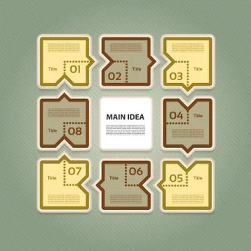 Vector Progress Background / Product choice or Version. eps 10 Stock Illustration